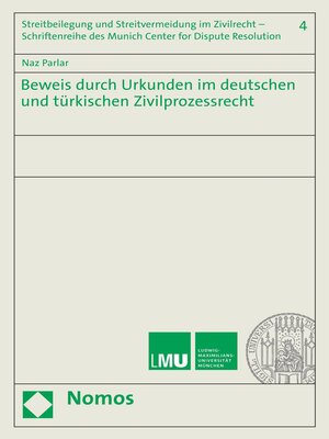 cover image of Beweis durch Urkunden im deutschen und türkischen Zivilprozessrecht